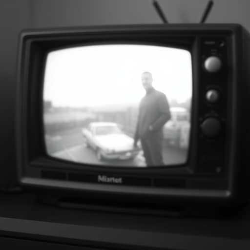 A professional technician repairing a flat-screen TV in a modern living room.